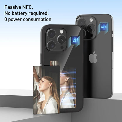 Revolutionary DIY Phone Case with E-Ink Display and NFC - Shockproof Protection for iPhone 16/15/14/13 Pro Max