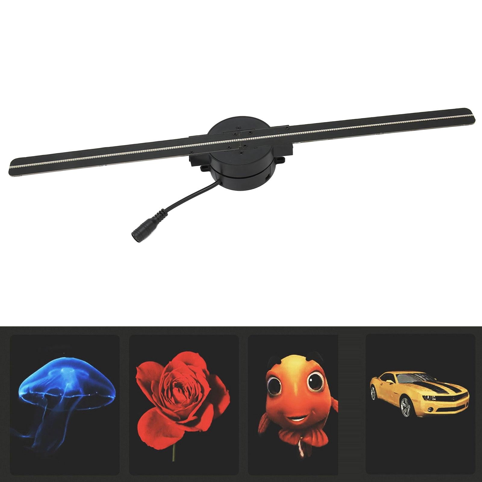 Revolutionary 3D Hologram Fan Projector - 16.5 Inch WiFi Enabled Display with 224 LED Beads for Stunning Business Advertising